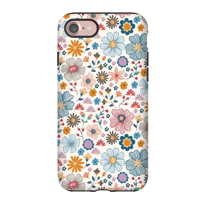 iPhone 7 StrongFit Winter Wild Bloom  by TracyLucy Designs
