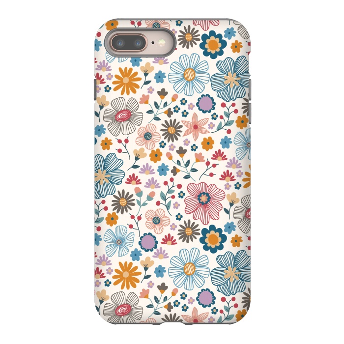 iPhone 7 plus StrongFit Winter Wild Bloom  by TracyLucy Designs