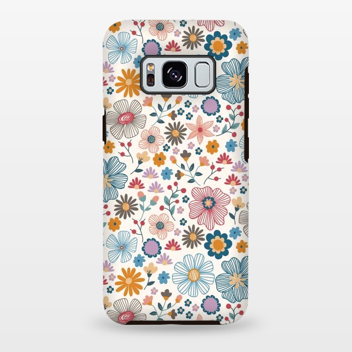 Galaxy S8 plus StrongFit Winter Wild Bloom  by TracyLucy Designs