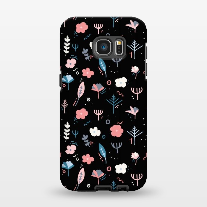 Galaxy S7 EDGE StrongFit Whimsical Floral by Allgirls Studio