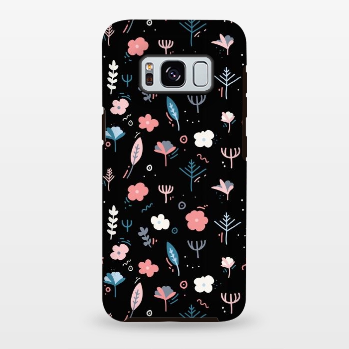 Galaxy S8 plus StrongFit Whimsical Floral by Allgirls Studio
