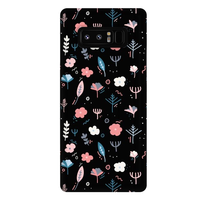 Galaxy Note 8 StrongFit Whimsical Floral by Allgirls Studio