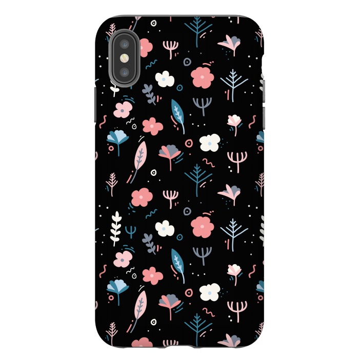 iPhone Xs Max StrongFit Whimsical Floral by Allgirls Studio