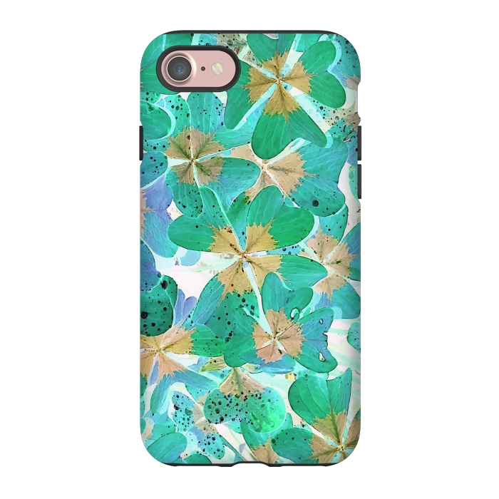 iPhone 7 StrongFit Lucky Leaves v2 by Creativeaxle