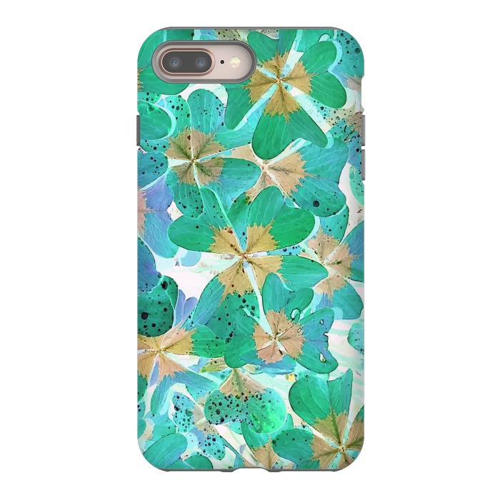 iPhone 7 plus StrongFit Lucky Leaves v2 by Creativeaxle