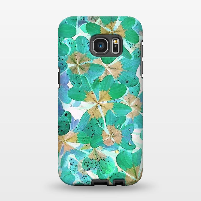 Galaxy S7 EDGE StrongFit Lucky Leaves v2 by Creativeaxle