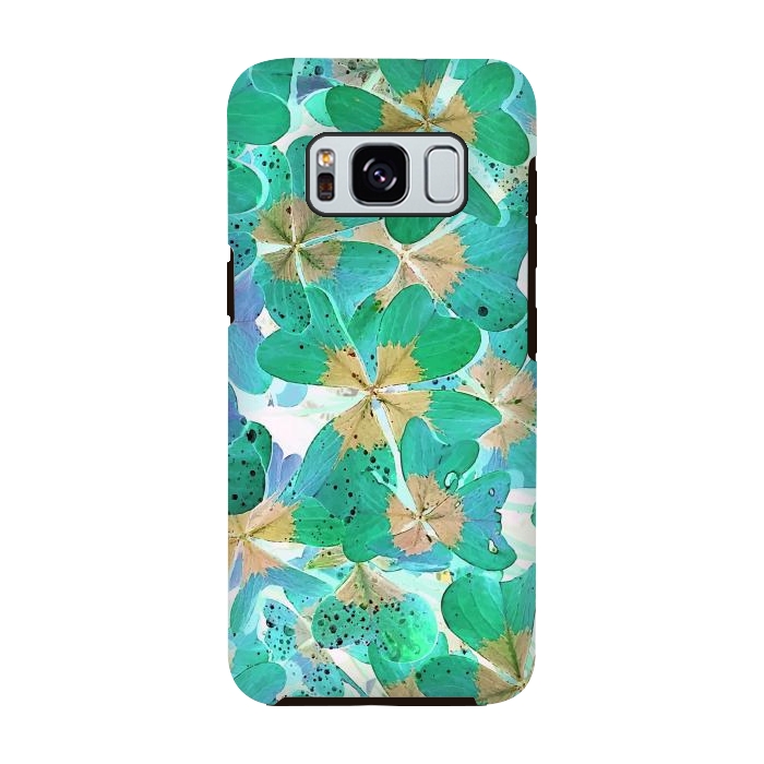 Galaxy S8 StrongFit Lucky Leaves v2 by Creativeaxle