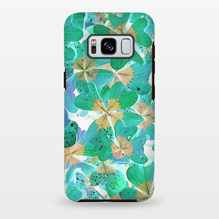 Galaxy S8 plus StrongFit Lucky Leaves v2 by Creativeaxle