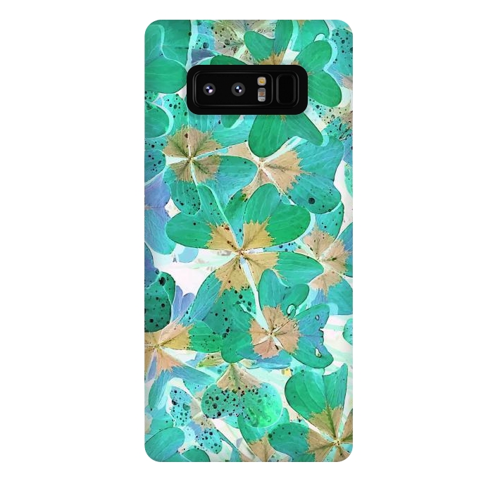 Galaxy Note 8 StrongFit Lucky Leaves v2 by Creativeaxle