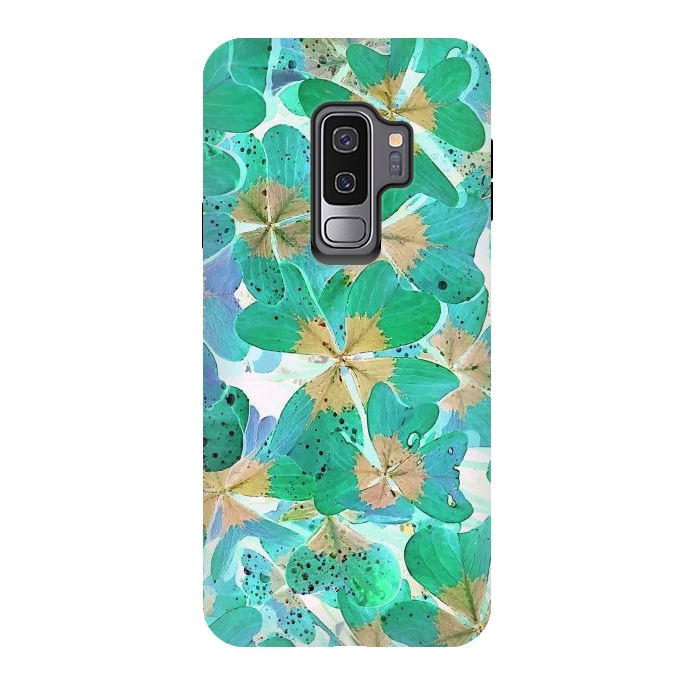 Galaxy S9 plus StrongFit Lucky Leaves v2 by Creativeaxle