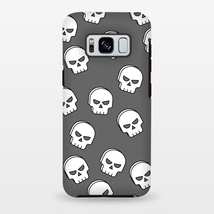 Galaxy S8 plus StrongFit white skull pattern by MALLIKA