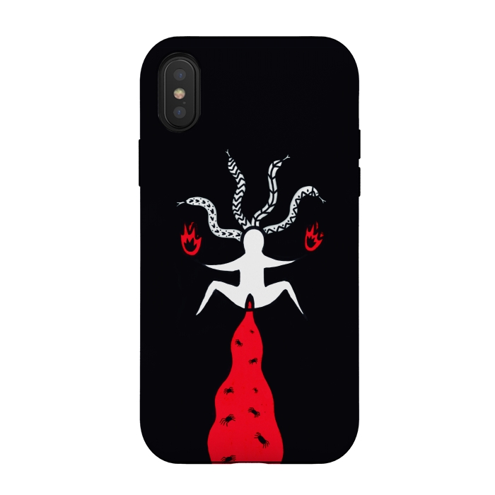 iPhone Xs / X StrongFit Witch Fire by Eva Fandiño