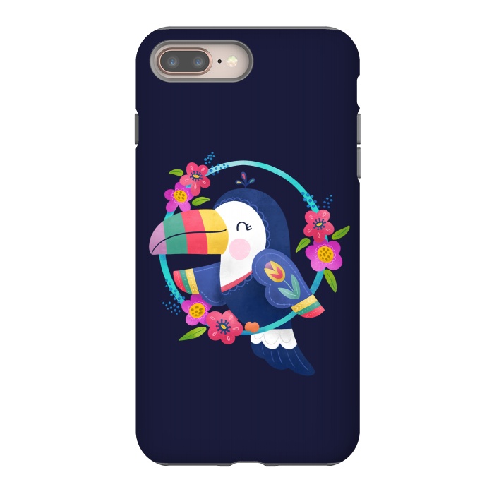 iPhone 7 plus StrongFit Tropical Toucan by Noonday Design