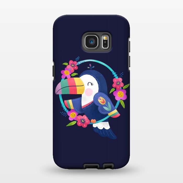 Galaxy S7 EDGE StrongFit Tropical Toucan by Noonday Design