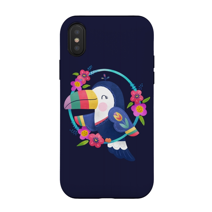 iPhone Xs / X StrongFit Tropical Toucan by Noonday Design