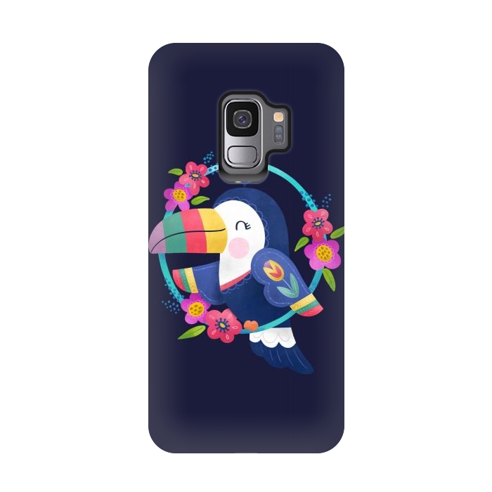 Galaxy S9 StrongFit Tropical Toucan by Noonday Design