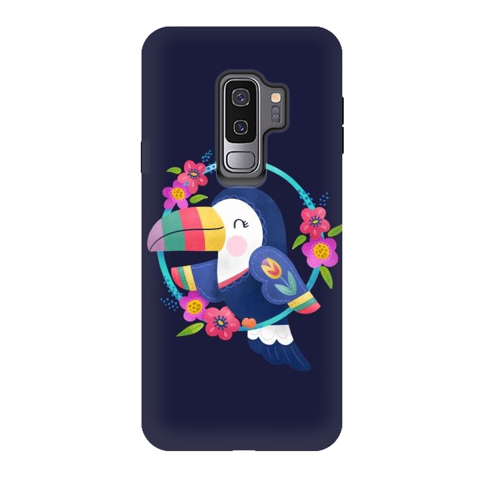 Galaxy S9 plus StrongFit Tropical Toucan by Noonday Design