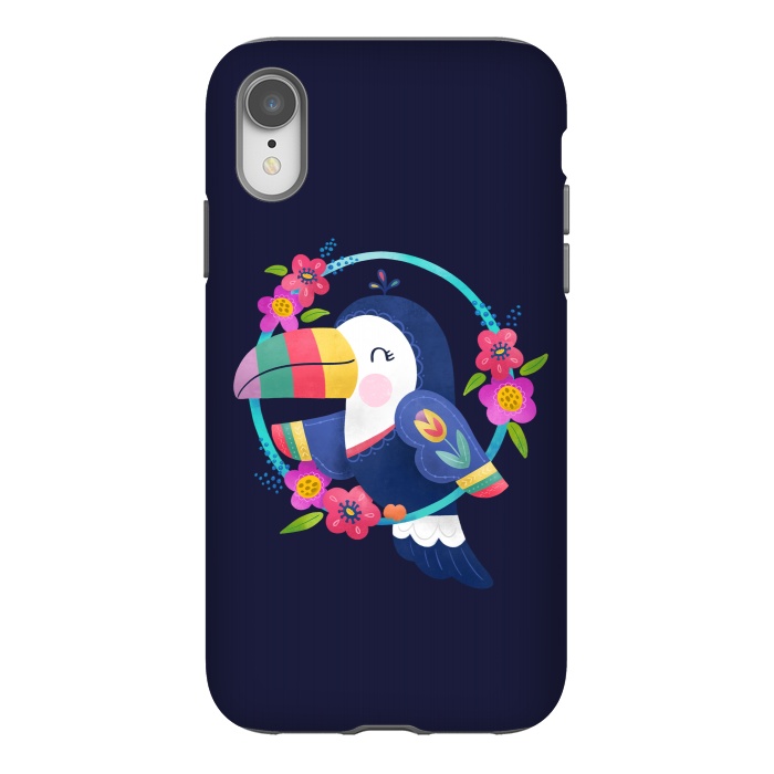 iPhone Xr StrongFit Tropical Toucan by Noonday Design