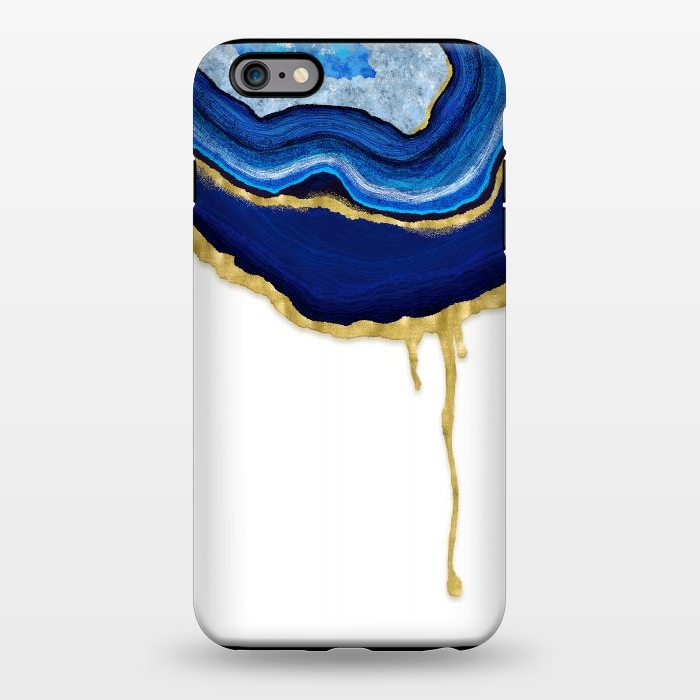 iPhone 6/6s plus StrongFit Sapphire Dripping Agate by Noonday Design