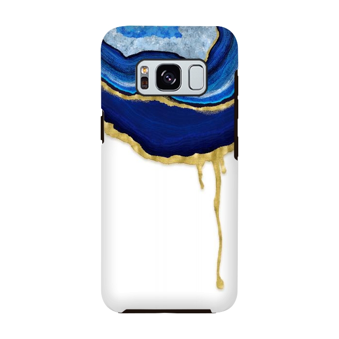 Galaxy S8 StrongFit Sapphire Dripping Agate by Noonday Design