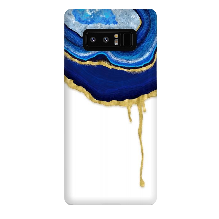 Galaxy Note 8 StrongFit Sapphire Dripping Agate by Noonday Design
