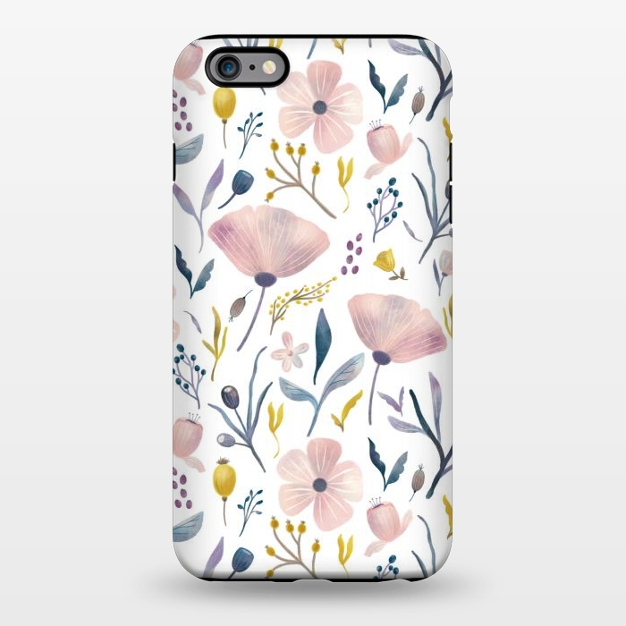 iPhone 6/6s plus StrongFit Delicate Pastel Floral by Noonday Design