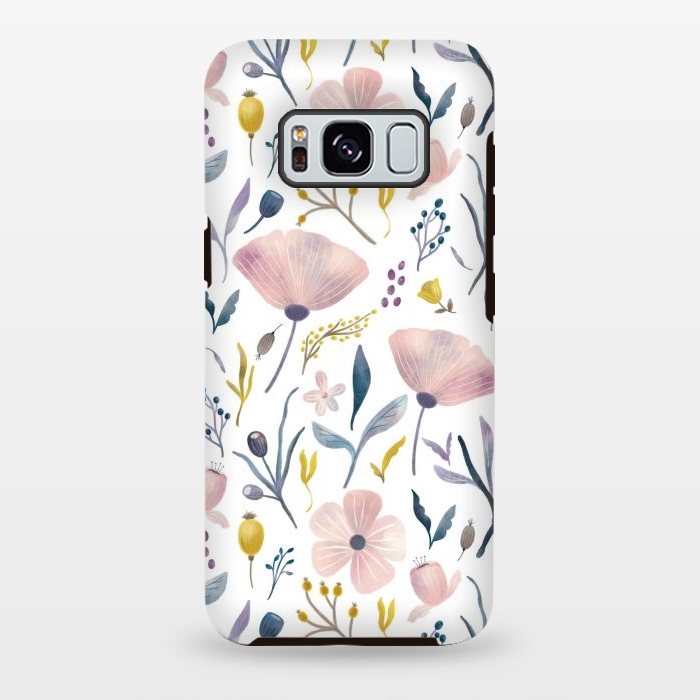 Galaxy S8 plus StrongFit Delicate Pastel Floral by Noonday Design
