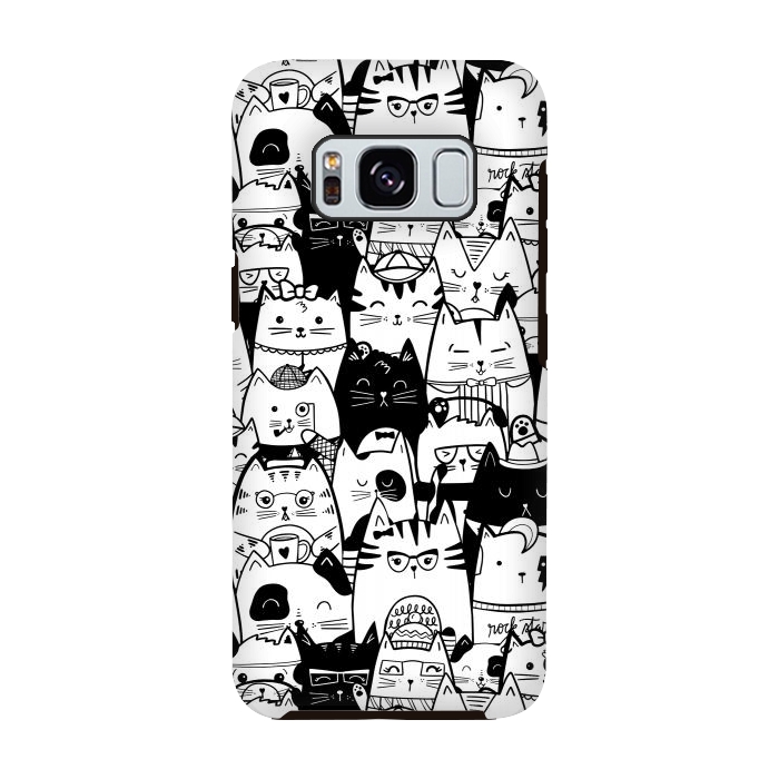 Galaxy S8 StrongFit Itty Bitty Kitty Committee by Noonday Design