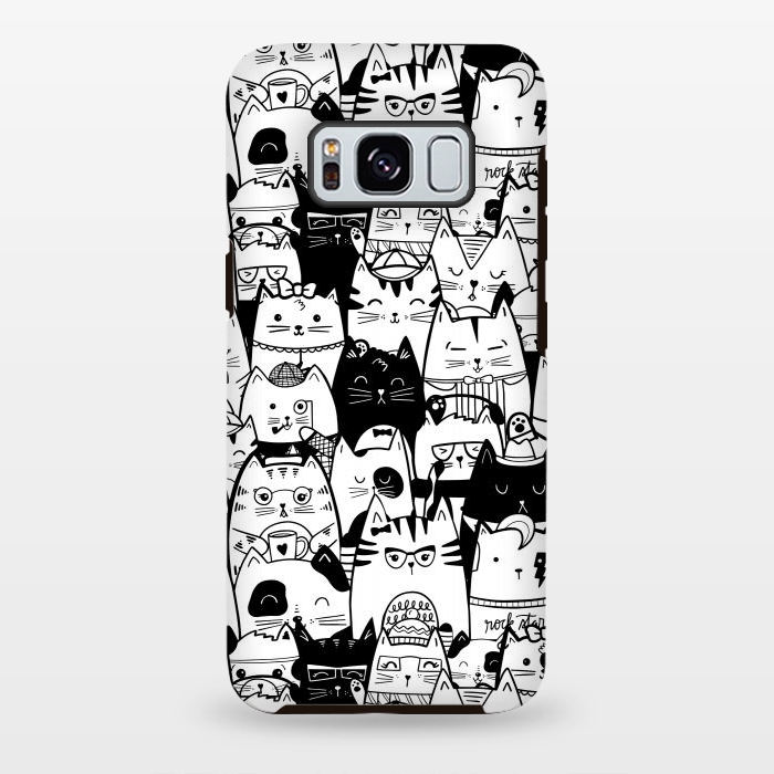 Galaxy S8 plus StrongFit Itty Bitty Kitty Committee by Noonday Design