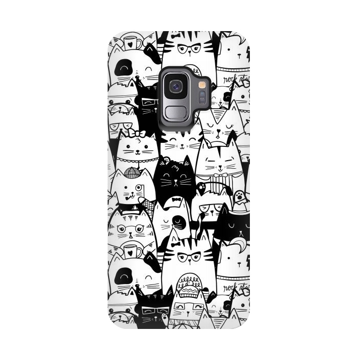 Galaxy S9 StrongFit Itty Bitty Kitty Committee by Noonday Design