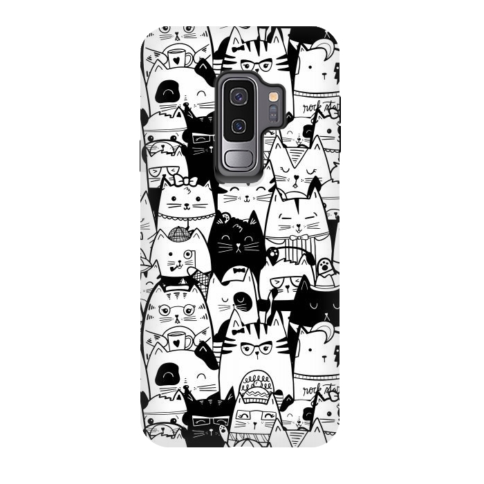 Galaxy S9 plus StrongFit Itty Bitty Kitty Committee by Noonday Design