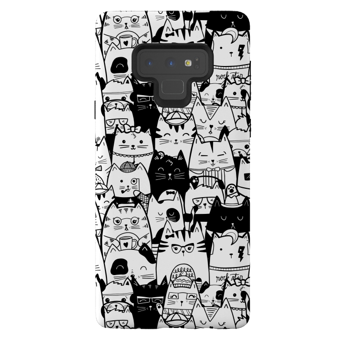 Galaxy Note 9 StrongFit Itty Bitty Kitty Committee by Noonday Design