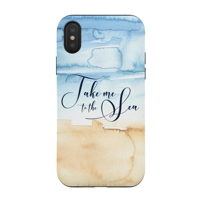 iPhone Xs / X StrongFit Take Me to the Sea by Noonday Design
