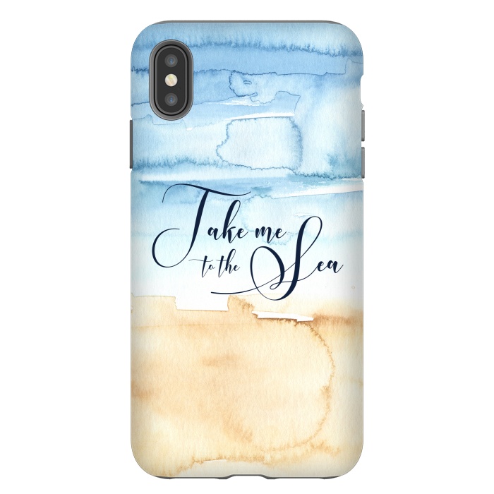 iPhone Xs Max StrongFit Take Me to the Sea by Noonday Design