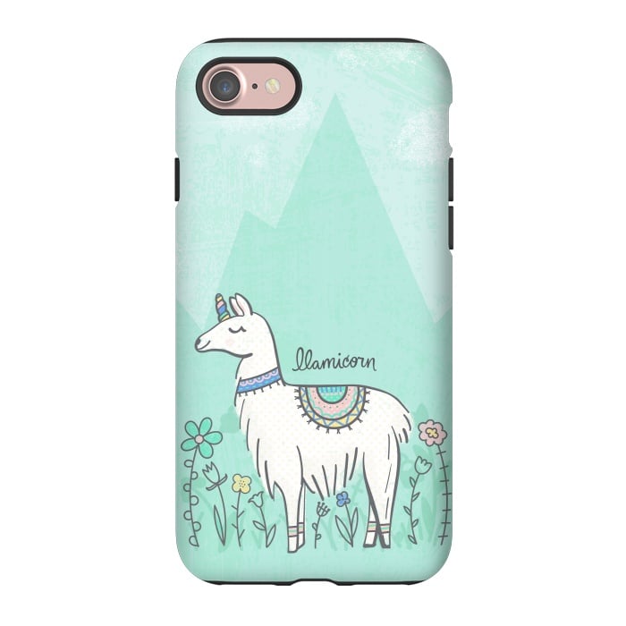 iPhone 7 StrongFit Llovely Llamicorn by Noonday Design
