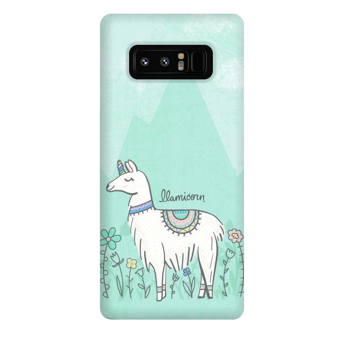 Galaxy Note 8 StrongFit Llovely Llamicorn by Noonday Design