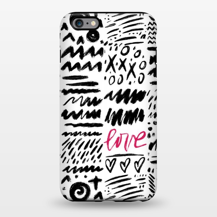 iPhone 6/6s plus StrongFit Love Scribbles by Noonday Design