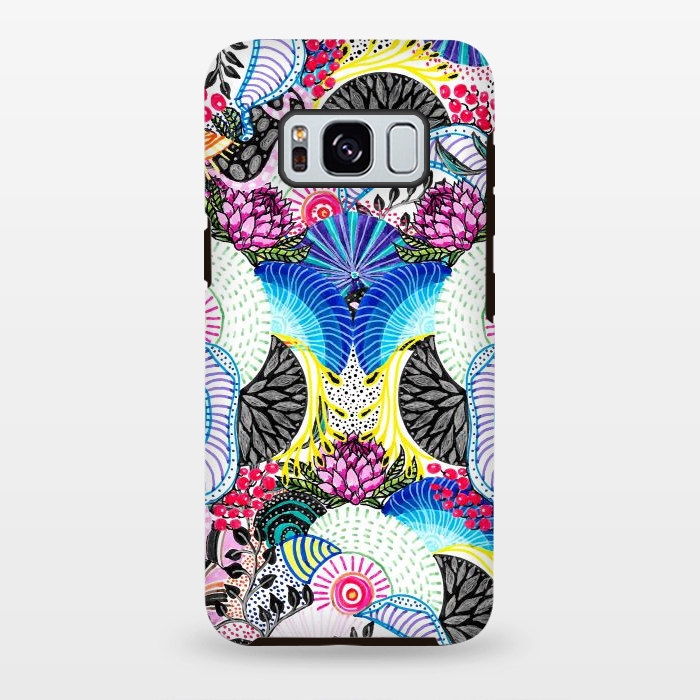 Galaxy S8 plus StrongFit Whimsical abstract hand paint design  by InovArts