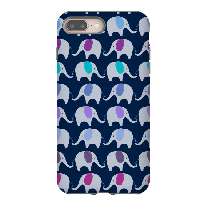 iPhone 7 plus StrongFit Marching Elephants by Noonday Design