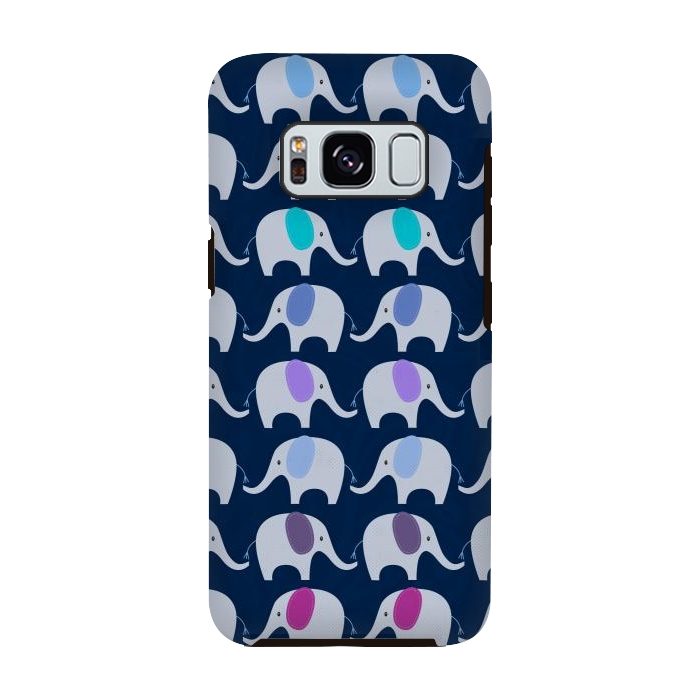 Galaxy S8 StrongFit Marching Elephants by Noonday Design