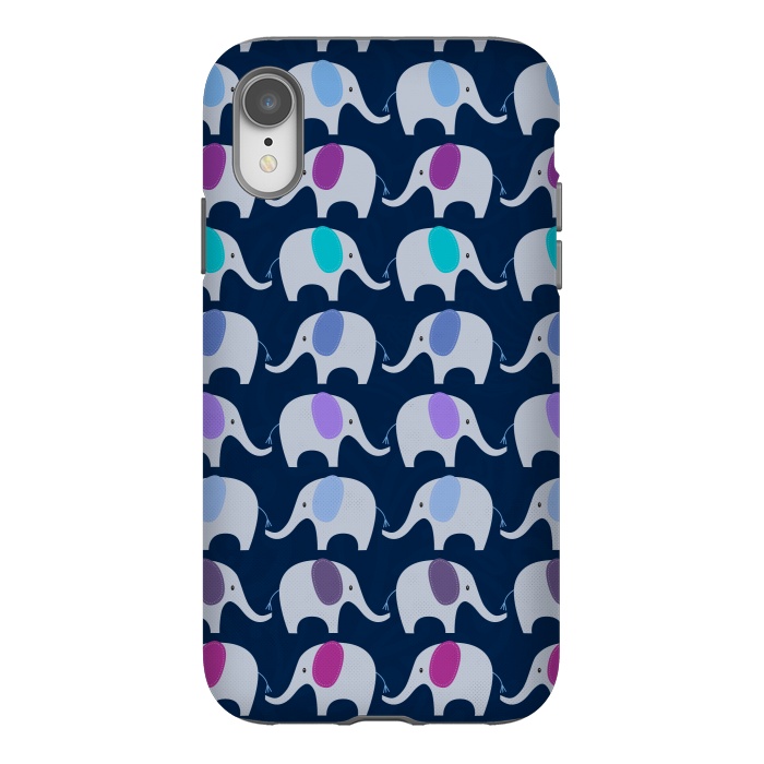 iPhone Xr StrongFit Marching Elephants by Noonday Design
