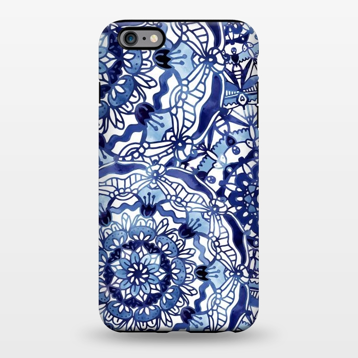 iPhone 6/6s plus StrongFit Delft Blue Mandalas by Noonday Design