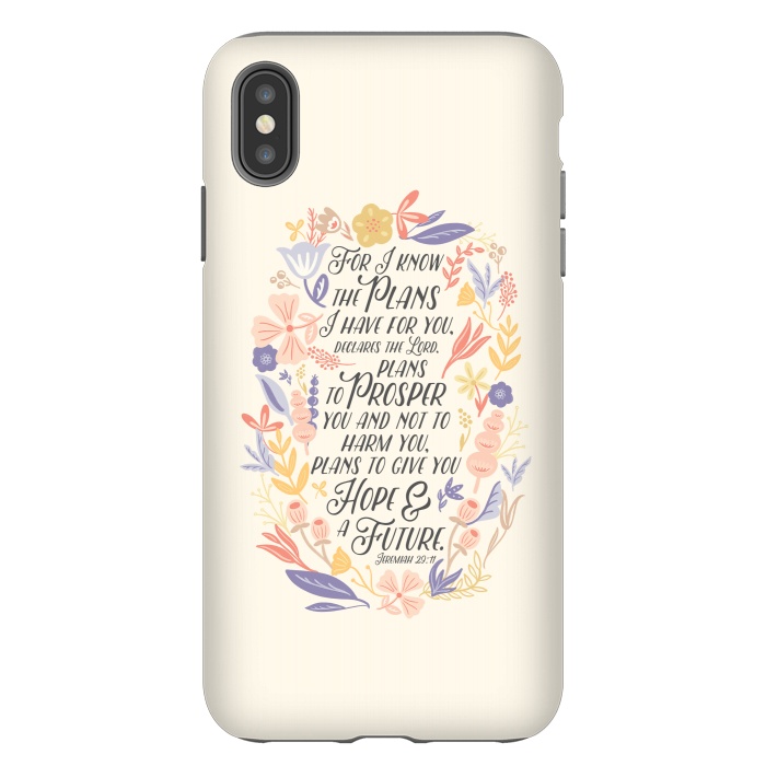 iPhone Xs Max StrongFit Jeremiah 29:11 by Noonday Design