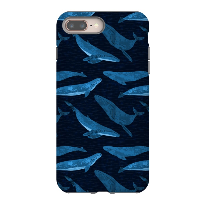 iPhone 7 plus StrongFit Whales in the Deep by Noonday Design