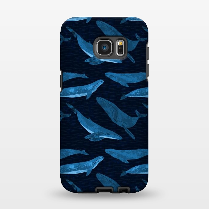 Galaxy S7 EDGE StrongFit Whales in the Deep by Noonday Design