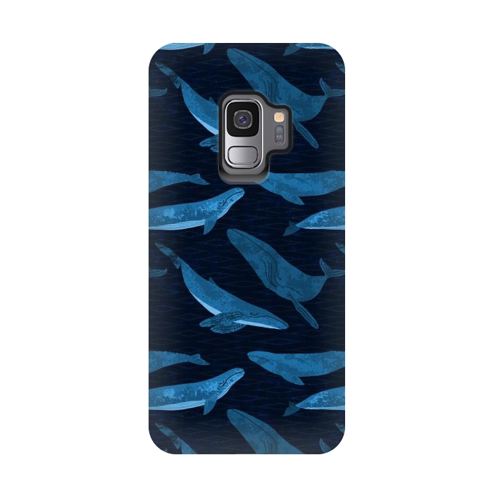 Galaxy S9 StrongFit Whales in the Deep by Noonday Design