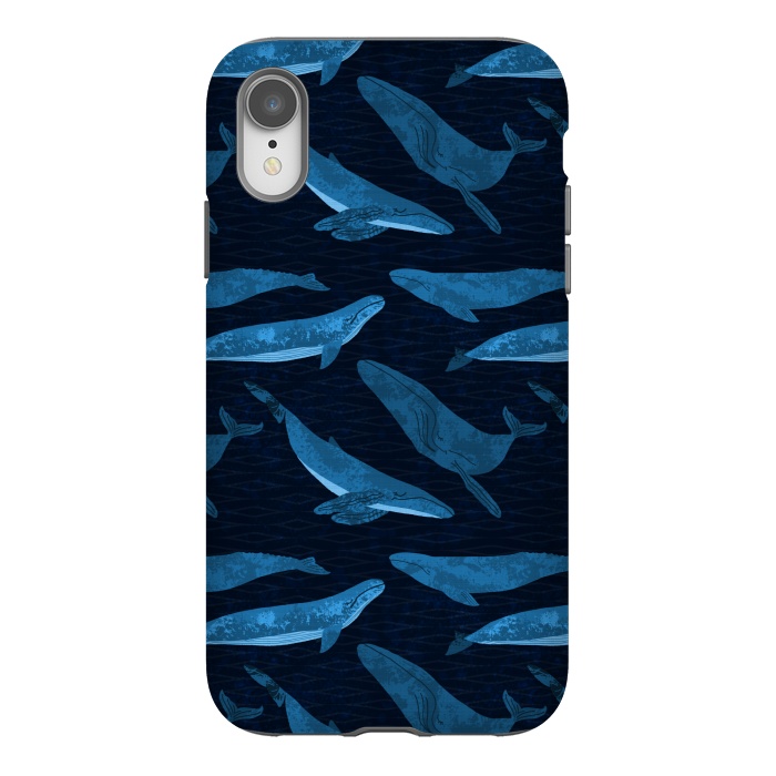 iPhone Xr StrongFit Whales in the Deep by Noonday Design