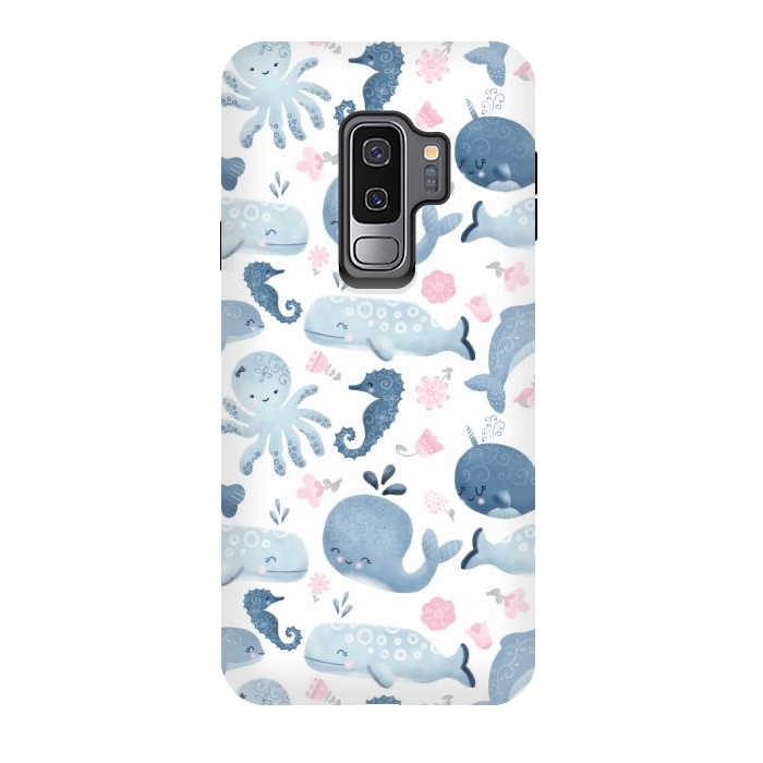 Galaxy S9 plus StrongFit Ocean Friends by Noonday Design
