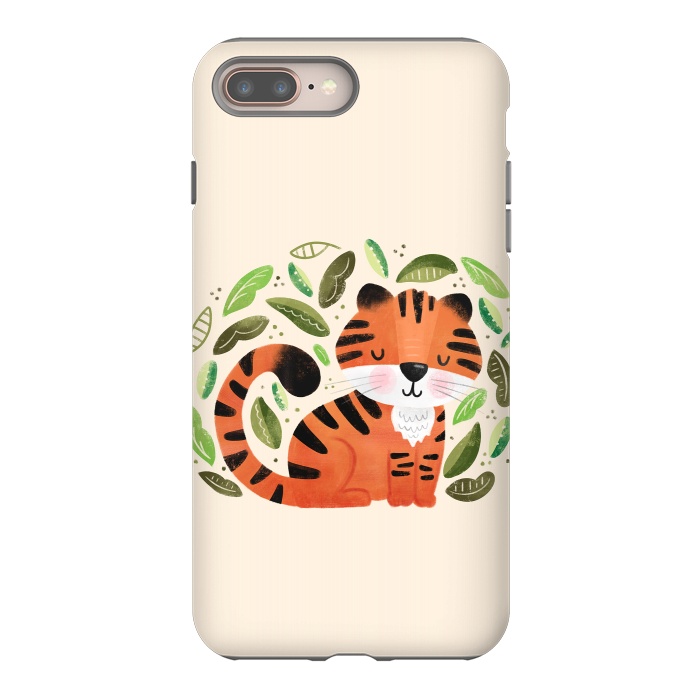 iPhone 7 plus StrongFit Tiger Cutie by Noonday Design