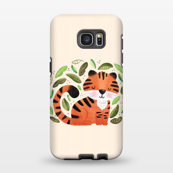 Galaxy S7 EDGE StrongFit Tiger Cutie by Noonday Design